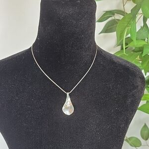 Brighton Silver Teardrop Pendant Necklace